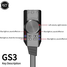7.1 Channel External USB Computer Game Sound Card for PUBG Gaming External Audio picture