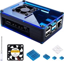 Miuzei Case for Raspberry Pi 4 Model B 4gb with Fan Cooling 4Pcs HeatSinks picture