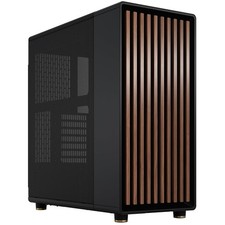 North Genuine Walnut Wood Gaming Case, Charcoal Black picture