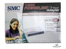 NEW - SMC Networks SMCHT-ETH Turbo Powerline EZ Connect Ethernet Adapter 85Mbps picture