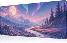 Mountain Moonlight Mouse Pad Desk Mat XL Extended Large Gaming Desk Pad Mousepad picture