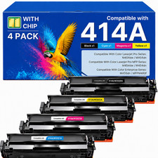 414A Toner Cartridge 4PK 414X With Chip Compatible for M454dn M479fdw M455dn  picture