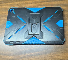 Black/Blue Rugged Tablet Case Cover with Integrated Kickstand Stand picture