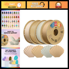 4KG Matte PLA 3D Printer Filament 1.75mm - Low Warping, 4 Pack for FDM Printers picture
