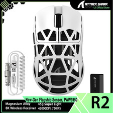 ATTACK SHARK R2PRO Magnesium Alloy PAW3950  Mouse 8K with Mouse Coiled Cable picture