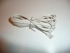 HP 8121-0811 Telephone cable (2-wire) - RJ11 (M) connectors - WHITE Cable picture