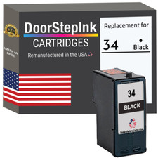 DoorStepInk Compatible  Ink Cartridge for Lexmark #34 Black-USA picture