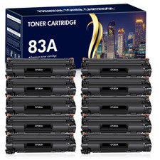 10x CF283A 83A Toner Compatible For HP LaserJet Pro M126a M125nw M125rnw Printer picture