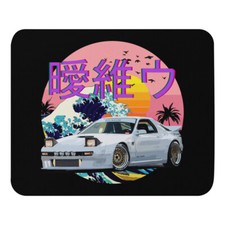 Vaporwave Japanese Aesthetic RX7 RX-7 JDM Tuner Car Drift Racing Mouse pad picture