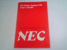 User's Manual Guide - NEC PS Printer Support Kit 1990 picture