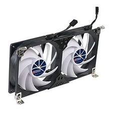 - 12V DC Double Rack Mount Ventilation Cooling Fan for Fridge Vent and 90mm picture