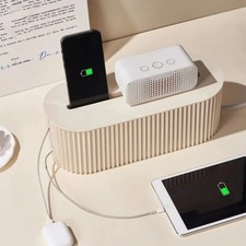 Cable Management Box Cord Organizer Power Strip Hider Desk Wire Storage Case picture