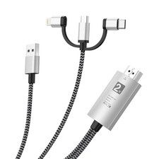 Upgraded HDMI to Lightning Cable 3 in 1 Same Screen Cable HDMI For Monitor HDTV picture