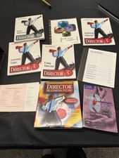 Vintage Macromedia Director 5 Manuals Multimedia Studio CD Software Training Lot picture
