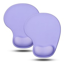 2-Pack Compact Ergonomic Mouse Pads with Gel Wrist Support - Boho Chic Design picture