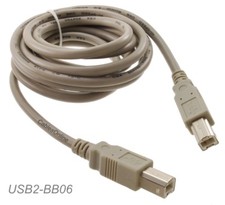6ft USB Type-B Male to USB Type-B Male USB 2.0 Cable, CablesOnline USB2-BB06 picture