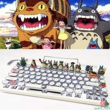 My Neighbor Totoro Typewriter Mechanical Keyboard Hot-Swappable Dual-Mode Gift picture