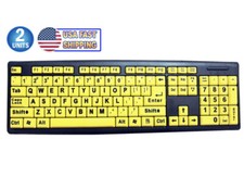 Big Bright EZ See Keyboard High Contrast Large Print Keys Visually Impaired picture