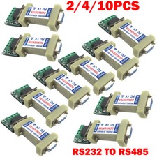 2/4/10 Pack 4 Pin RS232 to RS485 Communication Data Converter Adapters USA picture