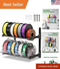Wall Mount Filament Storage Rack- Wall Mount 3D Printer Filament Storage Rack... picture