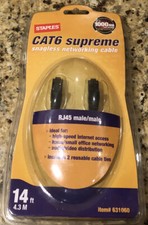 Staples Cat6 Supreme Networking Cable, Black. 14'. Brand New Item# 631060 picture