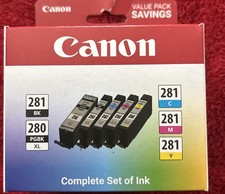 Genuine Canon PGI-280XL CLI-281 Genuine Ink Value Pack 5-Color  picture