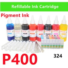 Empty Refillable Ink Cartridge kit for SureColor P400 Printer T324 324 picture