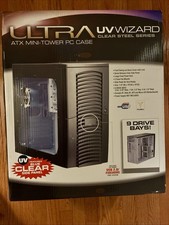 Vintage Ultra Wizard Clear Steel Series ATX Mini-Tower PC Case - New Old Stock picture