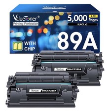 Set Of 2: Value Toner 89A Black Original LaserJet Toner Cartridge CF289A Sealed picture