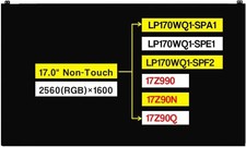 Screen Replacement LP170WQ1-SPA1 LP170WQ1-SPE1 LP170WQ1-SPF2 for LG Gram 17Z9... picture