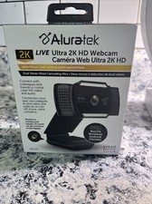 Aluratek 2K HD Webcam with Dual Stereo Noise Cancelling Mics, Auto Focus picture