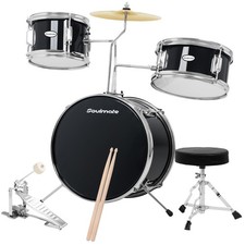Drum Set - 3 Piece 14 Inch Beginner Drum Kit for Boys & Girls with Adjustable... picture
