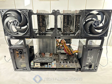 6xGPU AI Black EATX Open Frame - GPU Rig for Machine Learning & Crypto Mining picture