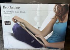 Brookstone e-Pad Portable Laptop Desk, WOOD TOP CUSHION BOTTOM # 3483 u picture
