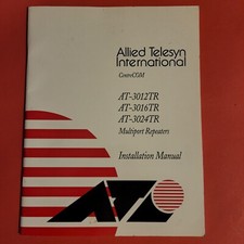 Allied Telesyn AT-3012TR, AT-3016TR, AT-3024TR Multiport Repeaters Install Guide picture