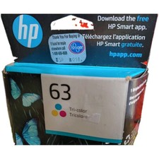 HP TRI-COLOR  63 BNIB ORIGINAL CARTRIDGE Oct 2023 picture