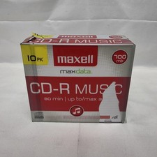 Maxell Maxdata CD-R Music 80 Min Compact Disc 700 mb 10 Pack New picture