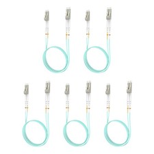 5Pack 10M / 33 FT OM3 LC to LC Multimode Duplex 10G LSZH Fiber Patch Cord picture