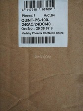 ONE NEW IN BOX PHOENIX CONTACT 2938879 QUINT-PS-100-240AC/24DC/40 picture