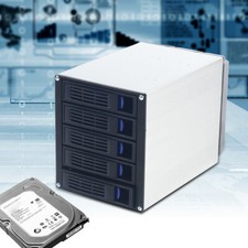 6 Gbps 5 Bay SATA HDD SAS Docking Station Offline Clone 2.5/3.5