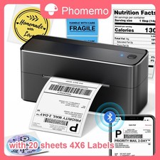 4x6 Phomemo Bluetooth Thermal Label Printer Shipping Label Makers for USPS FedEx picture