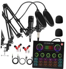Podcast Equipment Bundle for 2, V8mx Audio Interface with Voice V8MAX KIT FOR 2 picture