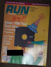 Commodore Magazine RUN Jan 1988 picture