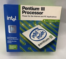 Intel Pentium III CPU 1 GHz 133 MHz Bus, 256KB L2 Cache, Unused w/ Box, Untested picture