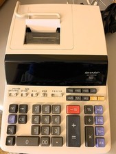 Heavy Duty Calculator Color Printing Clock Calendar Sharp EL-1197PIII picture