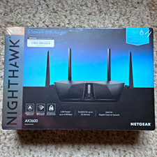 Sealed NETGEAR Nighthawk AX5 RAX41 WiFi 6 AX3600 Dual-Band VPN, 4-Port USB 3.0 picture