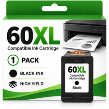 60XL 1 Pack Ink Cartridge replacement for F2400, F4200, F4400, F4580, Envy 100 picture
