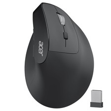 acer Ergonomic Mouse Wireless, Adjustable DPI Vertical Black  picture