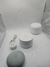 Google Smart Home Lot - Google Mesh Wifi Router GJ2CQ & Home Mini H0A W/ Cords picture