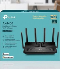 TP-Link Archer AX4400 Mesh Dual Band Wi-Fi 6 Stream Router Black (4.4 Gbps) picture